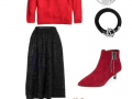 Jumper sequin skirt