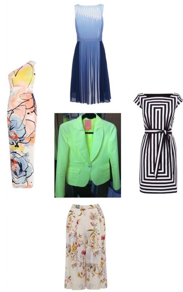 Dress up your Summer social calendar -(All Dresses, Karen Millen; V&A Print Culottes, Oasis).