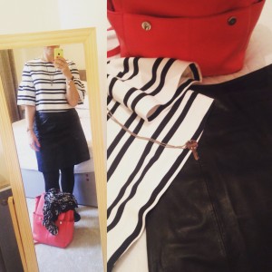 Styling it up for Stylist Live  - Breton Stripe +Red Accent 